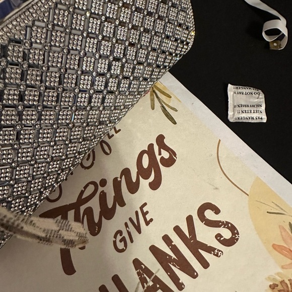 Dazzling Silver Evening Clutch - Picture 2 of 6